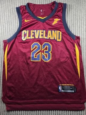 LeBron James Cleveland Cavaliers Authentic Nike Icon Jersey 48 Medium